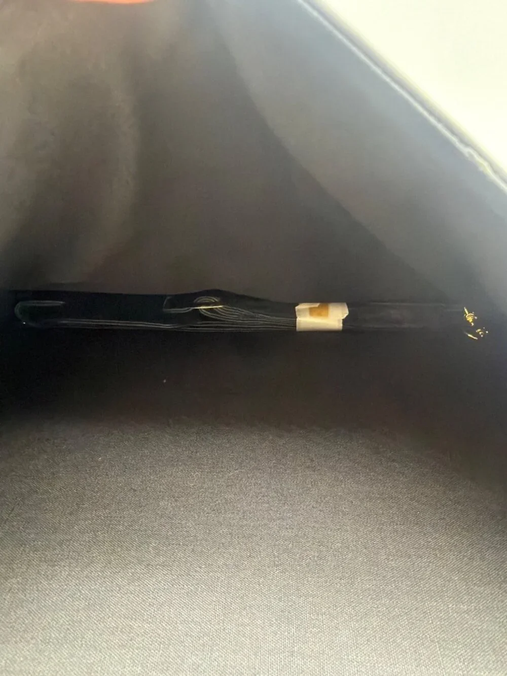 Vintage Black Leather Briefcase With Gold Hardware 16